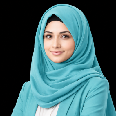 blue hijab